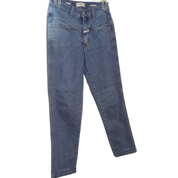 Closed Jeans High Waisted Pedal Pusher Cropped Jeans Sz 40/US 6 Ret$359 - Picture 6 of 13